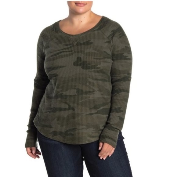 Sweet Romeo Cozy Thermal Pullover Top (Plus Size) - Picture 1 of 4